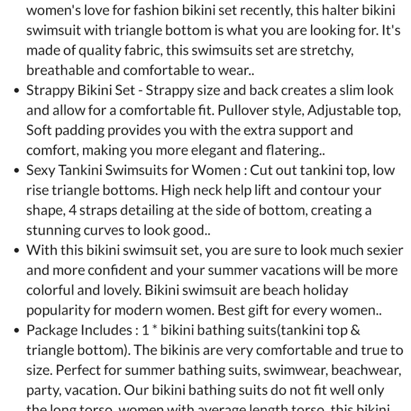 Halter 2-Piece Bikini Bathing Suit Set Sz: Small - Picture 6 of 10